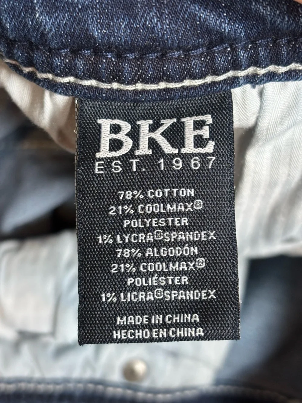 BKE Derek Stretch Relaxed Fit Bootcut Denim Jeans-Barrette Wash-Men Size 34x34